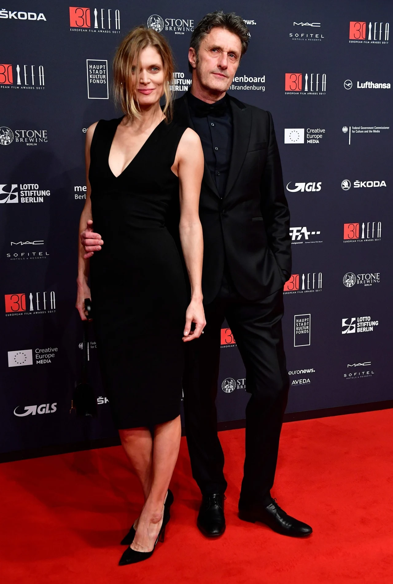 Małgorzata Bela-Pawlikowska i Paweł Pawlikowski na European Film Awards