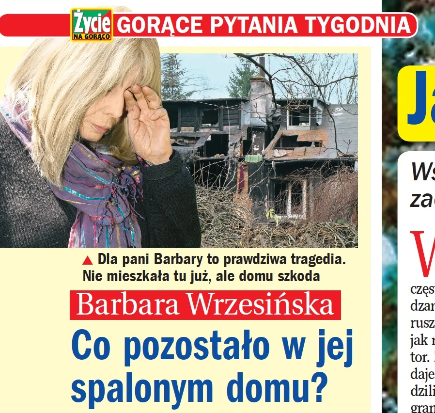 Zdjęcie spalonego domu opublikował tygodnik "Życie na Gorąco" Zdjęcie spalonego domu opublikował tygodnik "Życie na Gorąco"