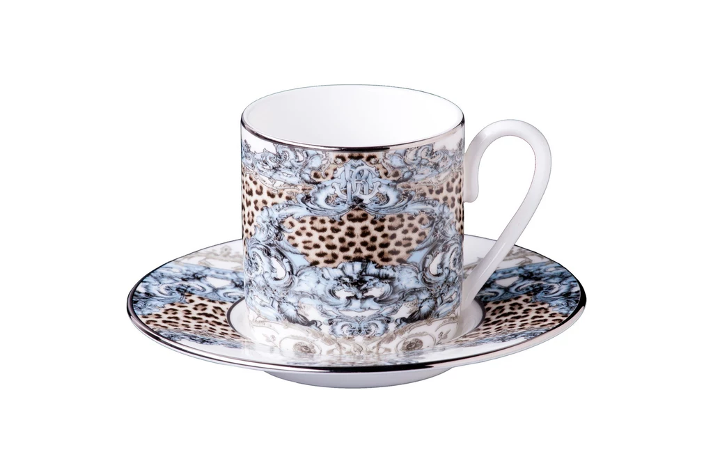 Zestaw dwóch filiżanek do herbaty Roberto Cavalli Home Interiors Pallazo, 1 050 zł