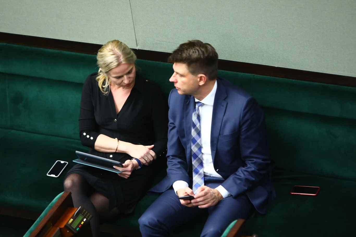 Joanna Schmidt i Ryszard Petru w Sejmie