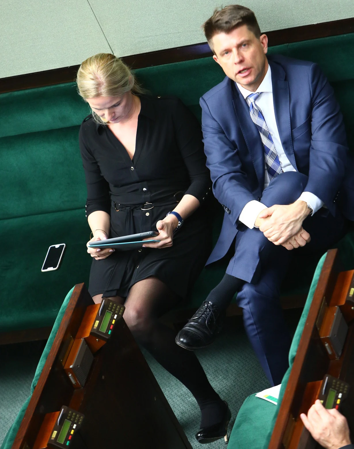 Joanna Schmidt i Ryszard Petru w Sejmie Joanna Schmidt i Ryszard Petru w Sejmie