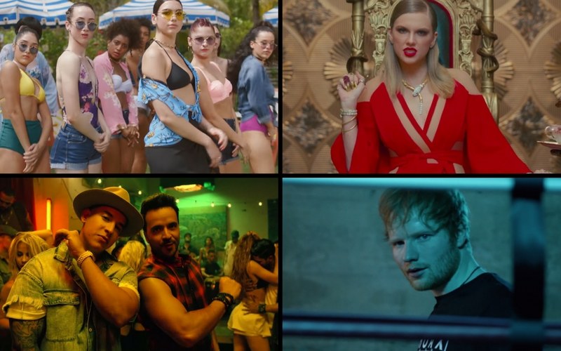 Luis Fonsi, Taylor Swift czy Ed Sheeran? Czyj utwór zostanie przebojem roku?