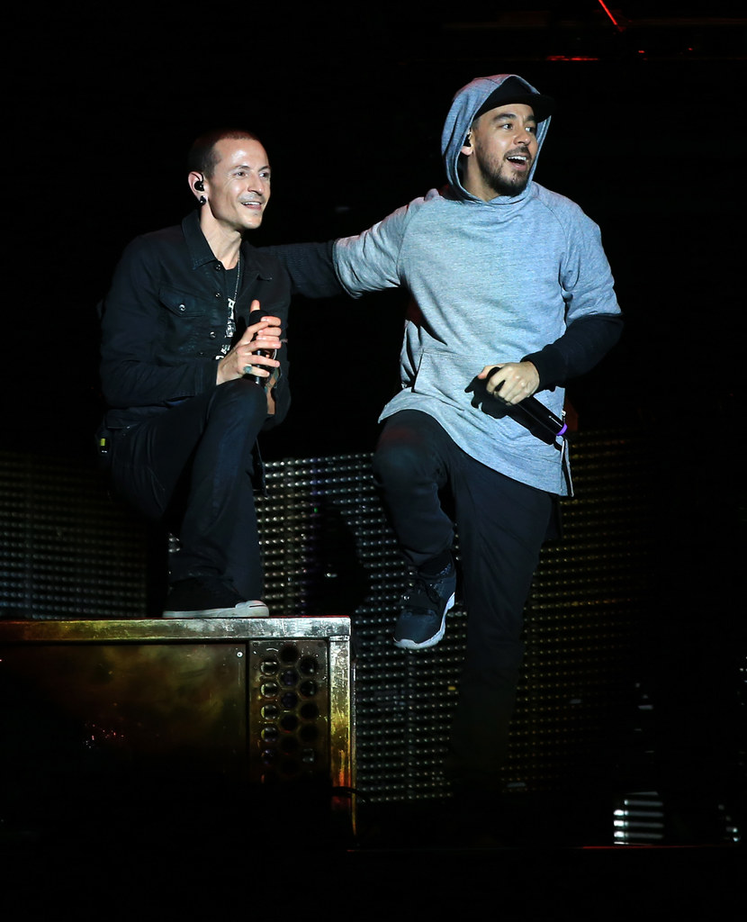 Chester Bennington i Mike Shinoda (Linkin Park) w maju 2015 r.