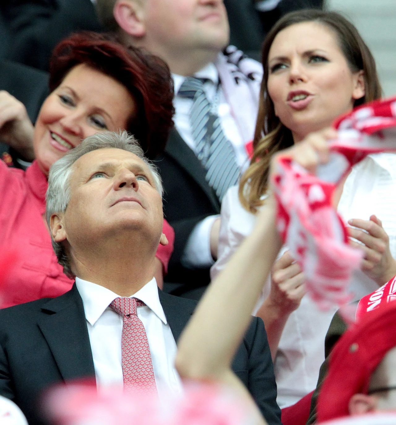 Kwaśniewscy z córką Kwaśniewscy z córką