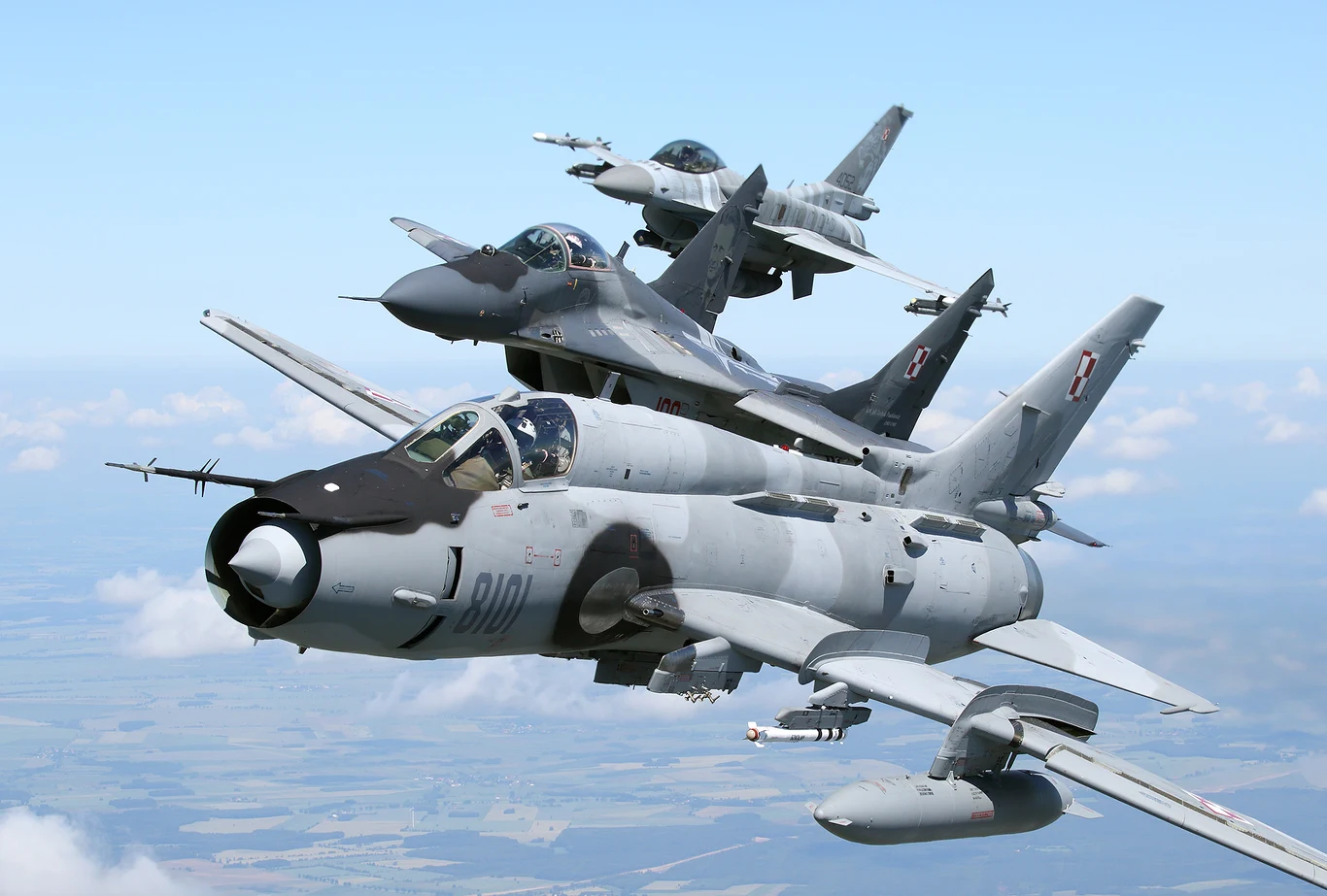 MiG-29 jest jednym z trzech typów odrzutowych samolotów bojowych wykorzystywanych przez Siły Powietrzne RP