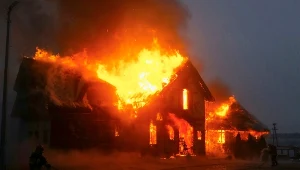 Pożar restauracji w Egiertowie