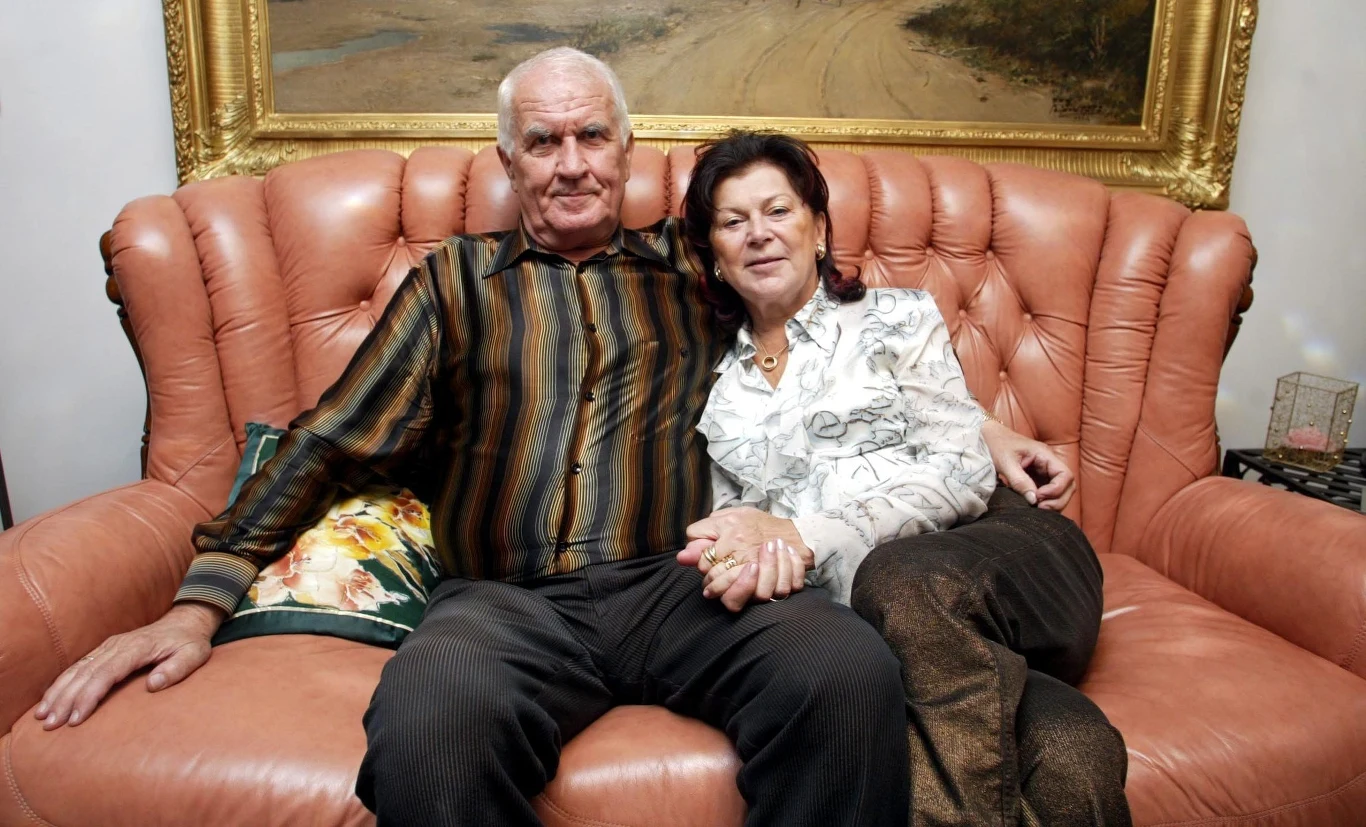 Ariadna Gierek z trzecim mężem Tadeuszem Łapińskim