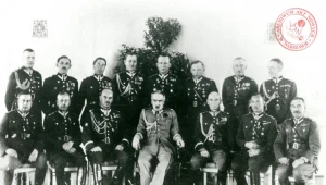 Fotografia wykonana podczas gry wojennej w Wilnie 5 maja 1934 roku