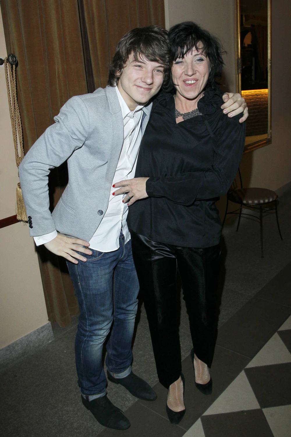 Hanna Śleszyńska z synem Jakubem  Hanna Śleszyńska z synem Jakubem