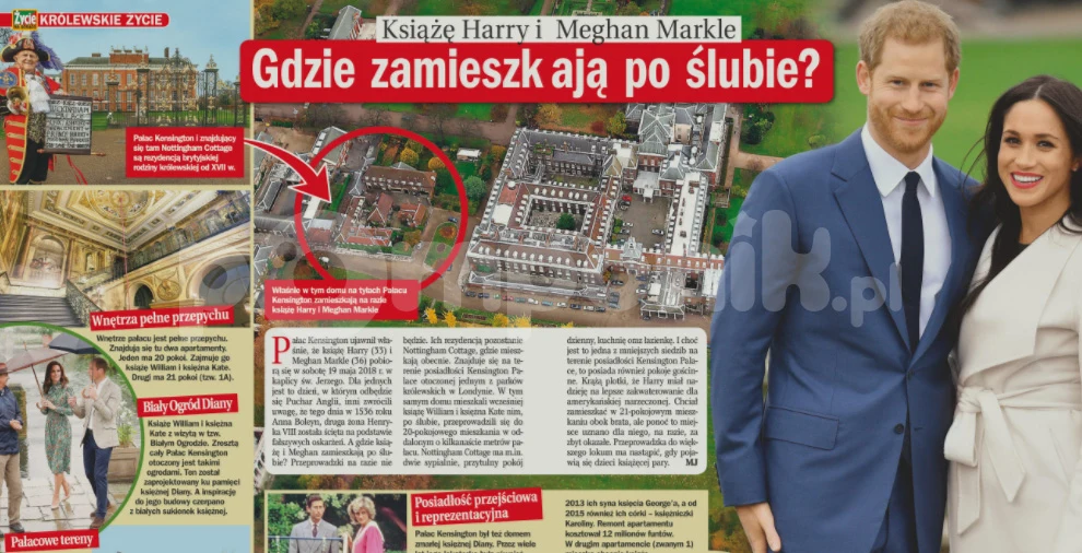 O tym, gdzie zamieszkają książę Harry i Meghan Markle pisze tygodnik "Życie na gorąco" O tym, gdzie zamieszkają książę Harry i Meghan Markle pisze tygodnik "Życie na gorąco"