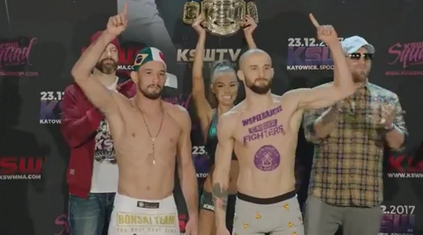 Kleber Koike Erbst (z lewej) i Artur "Kornik" Sowiński