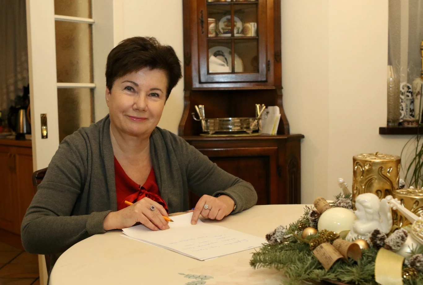 Hanna Gronkiewicz-Waltz w domu Hanna Gronkiewicz-Waltz w domu