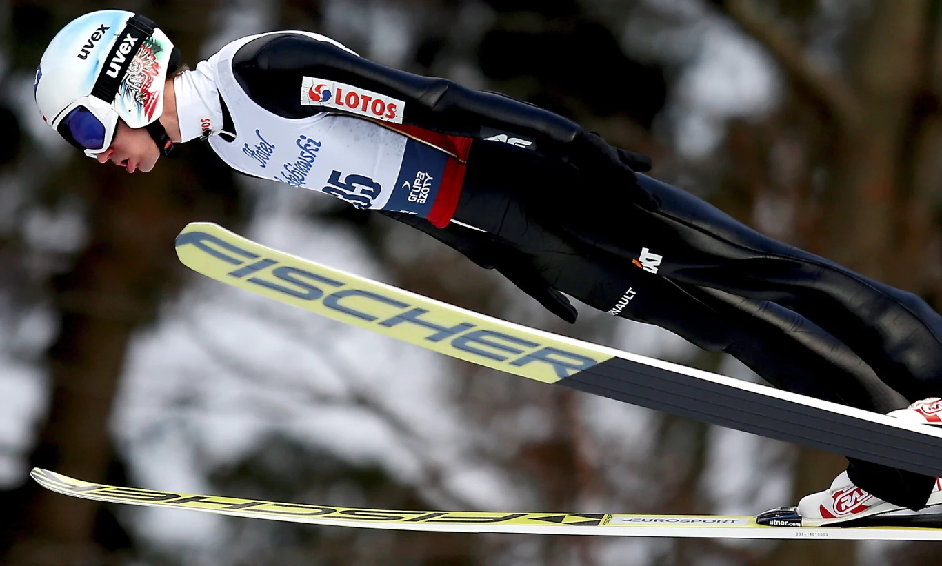 Kamil Stoch podczas mistrzostw Polski w Wiśle Kamil Stoch podczas mistrzostw Polski w Wiśle