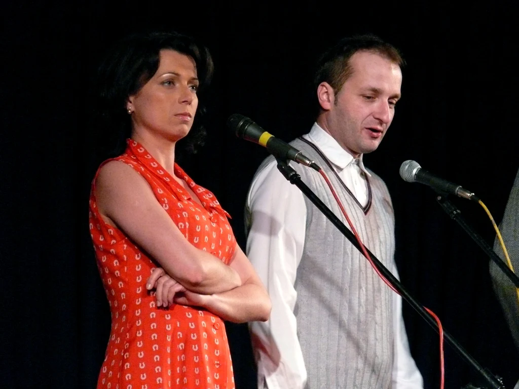 Katarzyna Pakosińska i Robert Górski w "Kabarecie Moralnego Niepokoju"  Katarzyna Pakosińska i Robert Górski w "Kabarecie Moralnego Niepokoju"