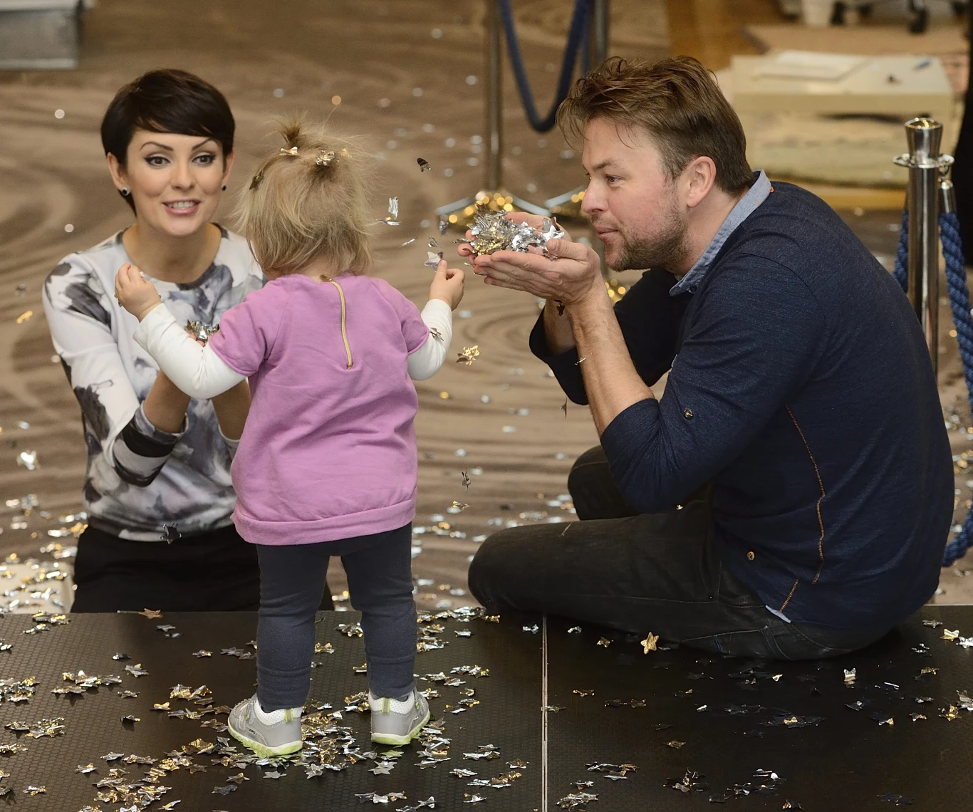 Dorota Gardias z Piotrem i córką, 2014 r. Dorota Gardias z Piotrem i córką, 2014 r.