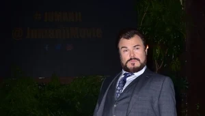 Jack Black na premierze filmu "Jumanji. Przygoda w dżungli" (Hollywood, 11 grudnia 2017)