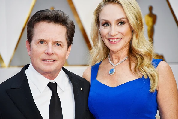 Michael J. Fox z żoną Michael J. Fox z żoną