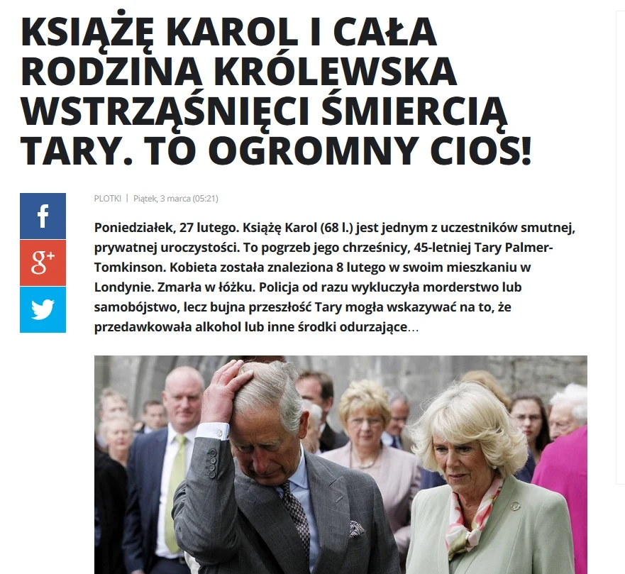 News o księciu Karolu