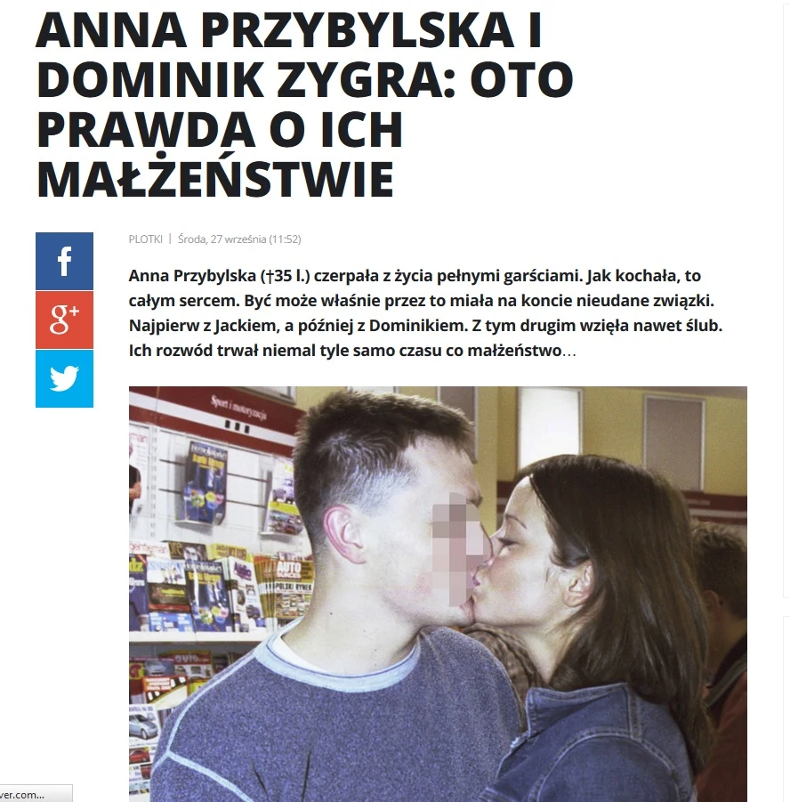 News o Annie Przybylskiej News o Annie Przybylskiej