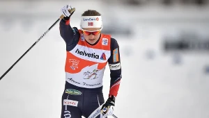 Ingvild Flugstad Oestberg podczas zwycięskiego biegu w Lenzerheide.
