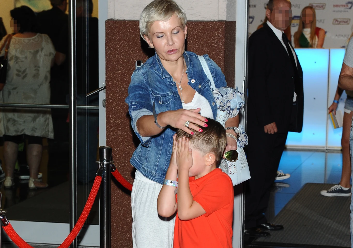 Joanna Racewicz z synem