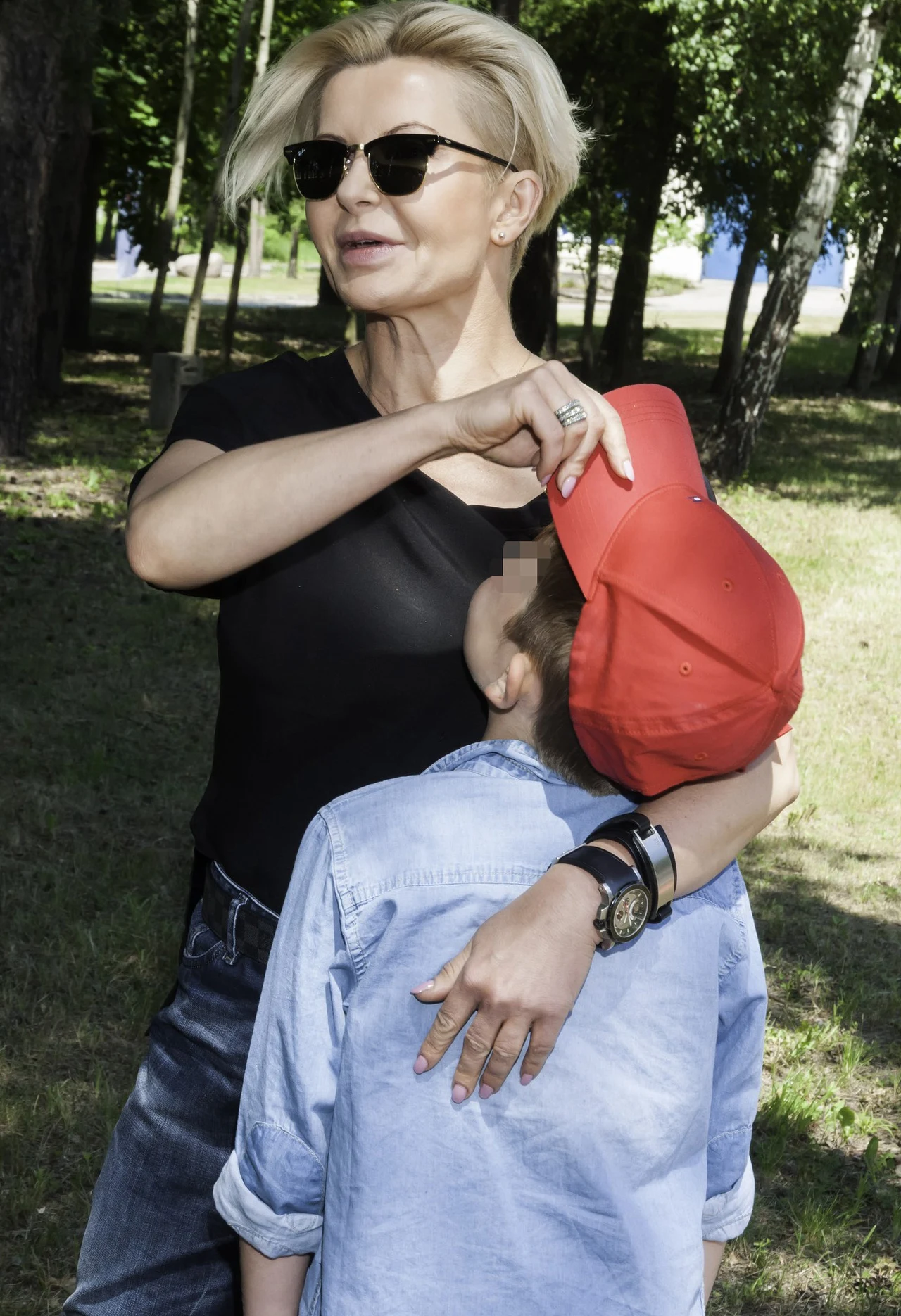 Joanna Racewicz z synem