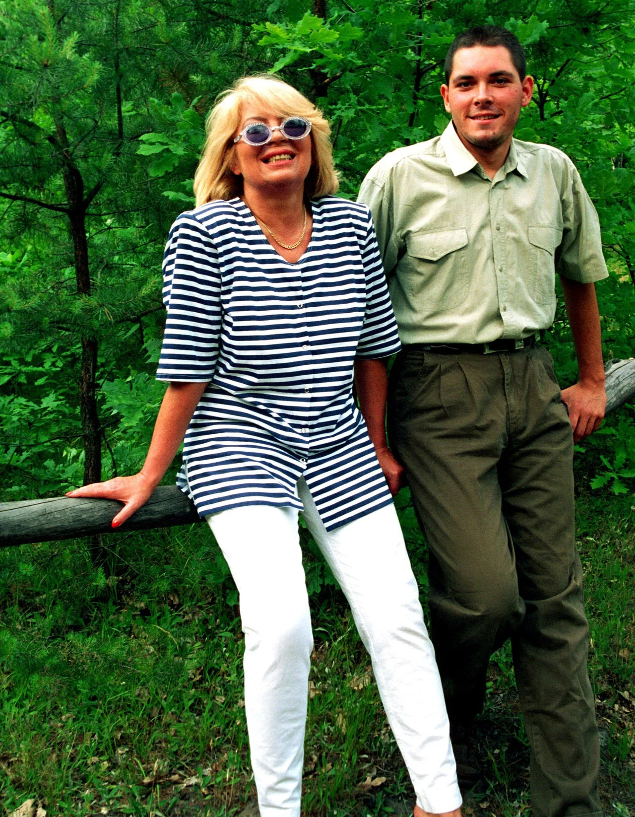 Nina Terentiew z synem, lata 90./FOTONOVA