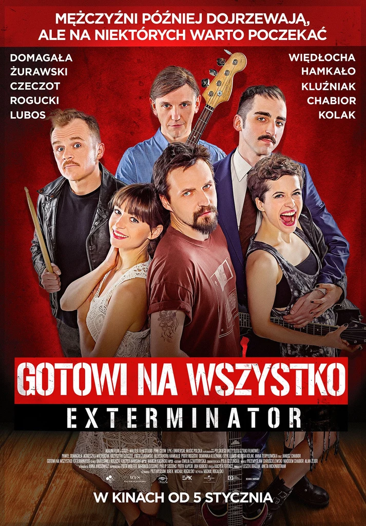 Plakat reklamujący film "Gotowi na wszystko. Exterminator"