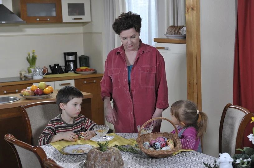 Agnieszka Kotulanka na planie "Klanu", fot. Gałązka Agnieszka Kotulanka na planie "Klanu", fot. Gałązka