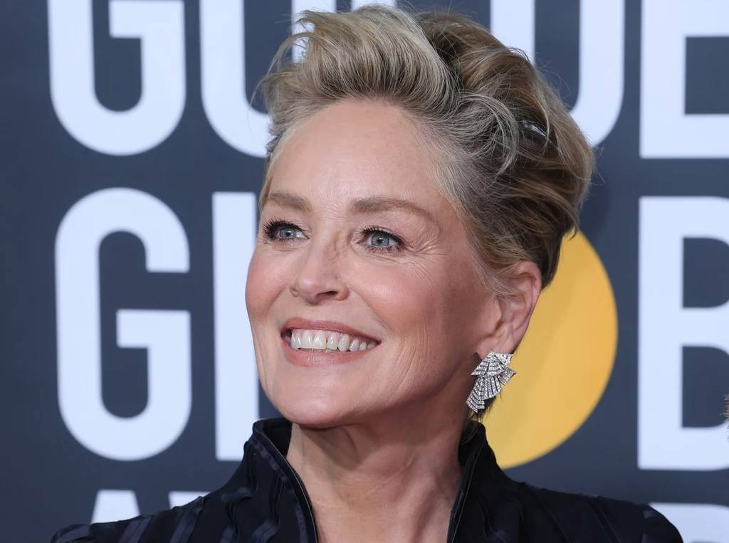 Sharon Stone podczas rozdania Złotych Globów