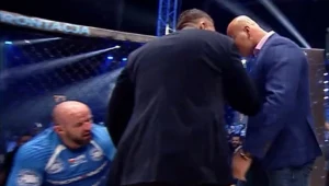 Artur Szpilka (z prawej) ostatnio zasłynął niechlubnym rękoczynem wobec aktora Tomasza Oświecińskiego (z lewej)