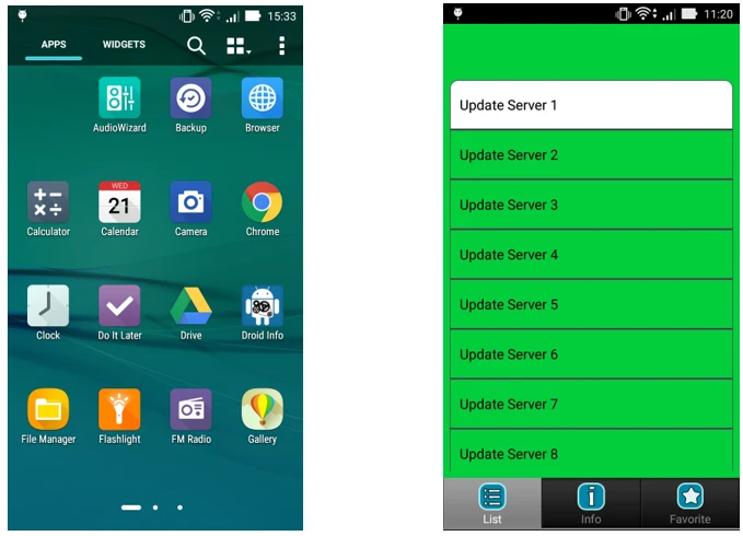 Dopiero po sortowaniu aplikacji według daty instalacji widać, że jedna z nich ma przeźroczystą ikonę Dopiero po sortowaniu aplikacji według daty instalacji widać, że jedna z nich ma przeźroczystą ikonę