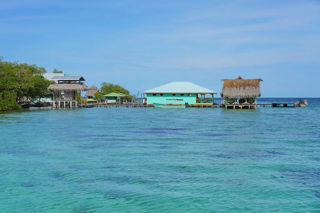 Restauracja na wodzie w archipelagu Bocas del Toro