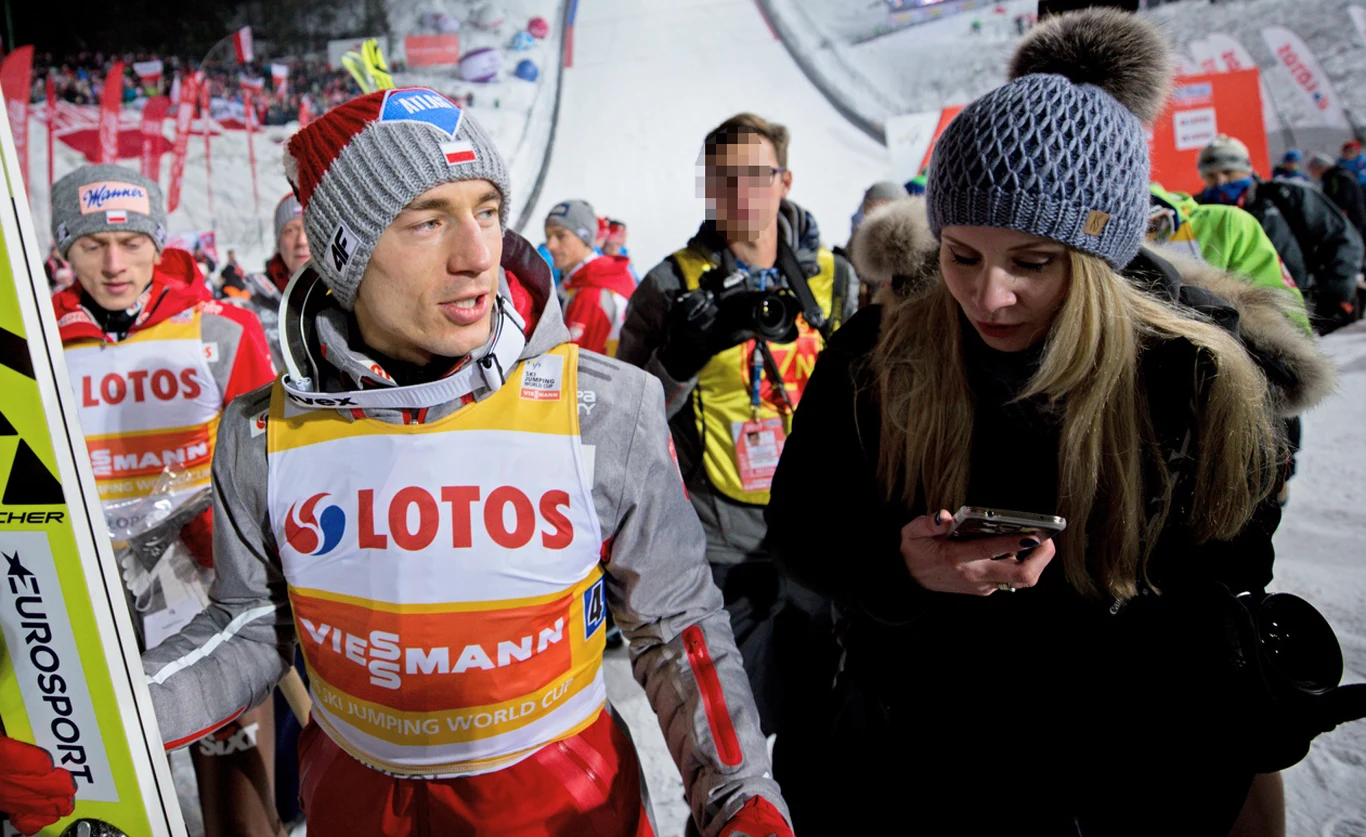 Kamil Stoch z żoną Ewą Kamil Stoch z żoną Ewą