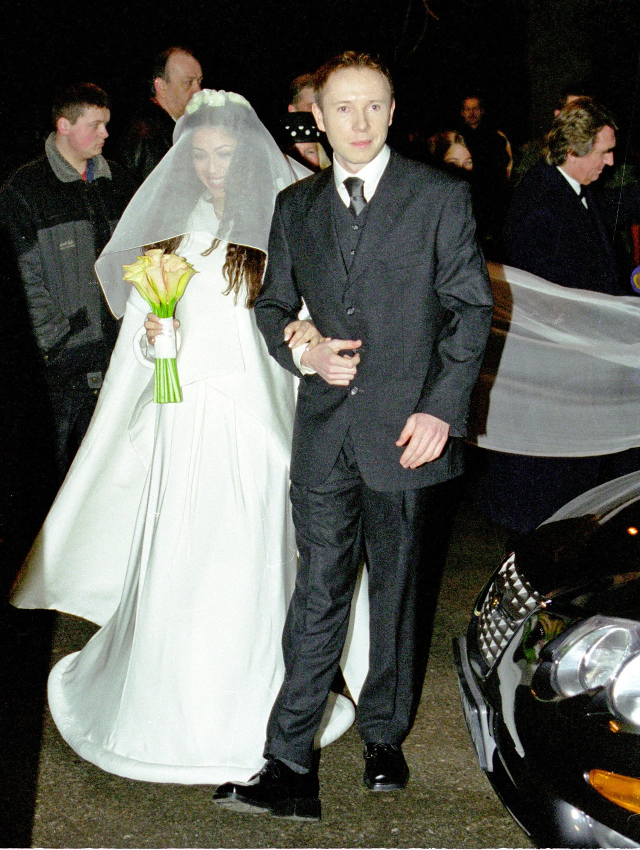Natalia Kukulska z Michałem Dąbrówką w dniu ślubu (2000 r.)