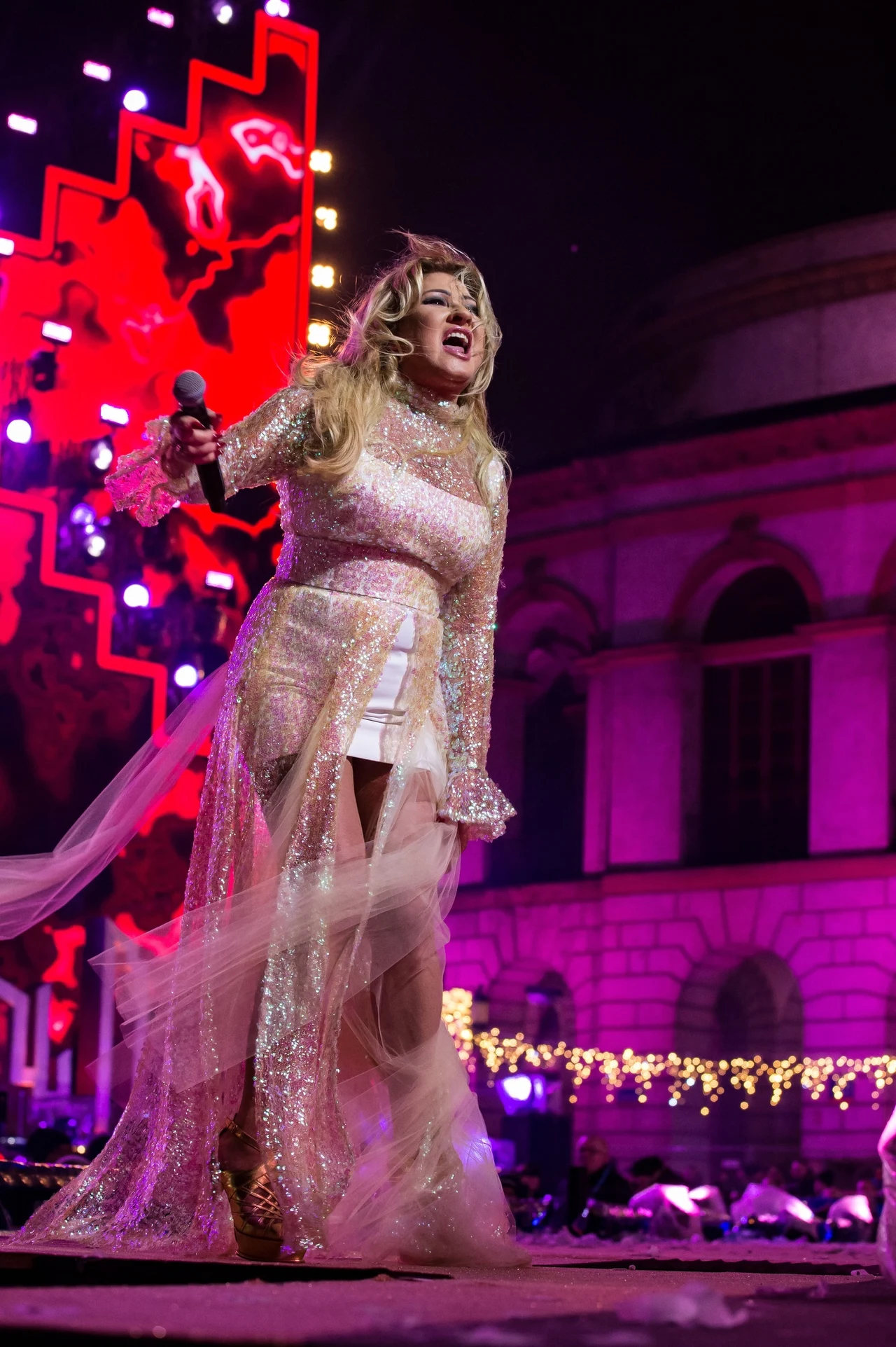 Beata Kozidrak podczas koncertu sylwestrowego Beata Kozidrak podczas koncertu sylwestrowego