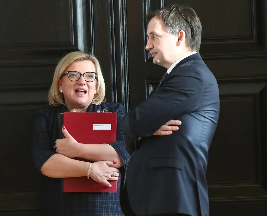 Zbigniew Ziobro i Beata Kempa w Sejmie Zbigniew Ziobro i Beata Kempa w Sejmie