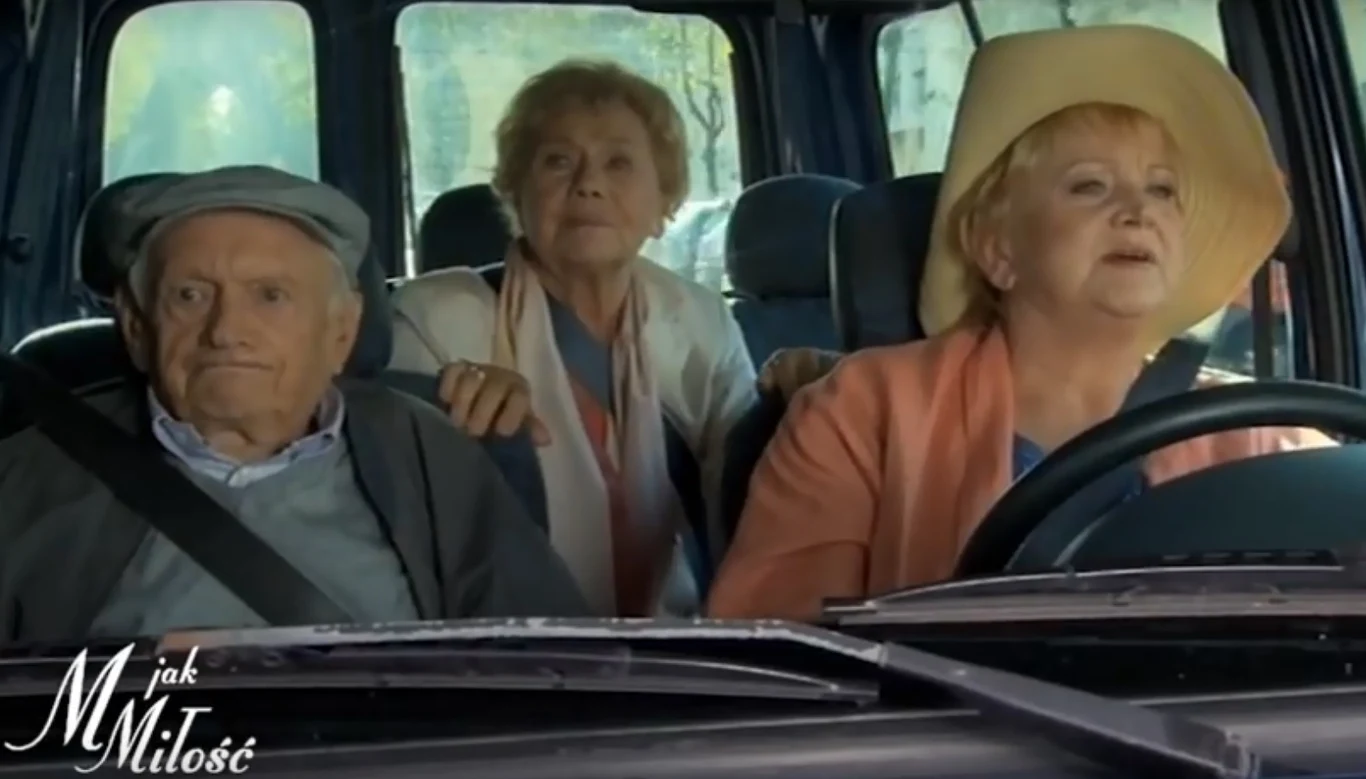 Witold Pyrkosz, Teresa Lipowska i Małgorzata Rożniatowska w serialu "M jak miłość" 