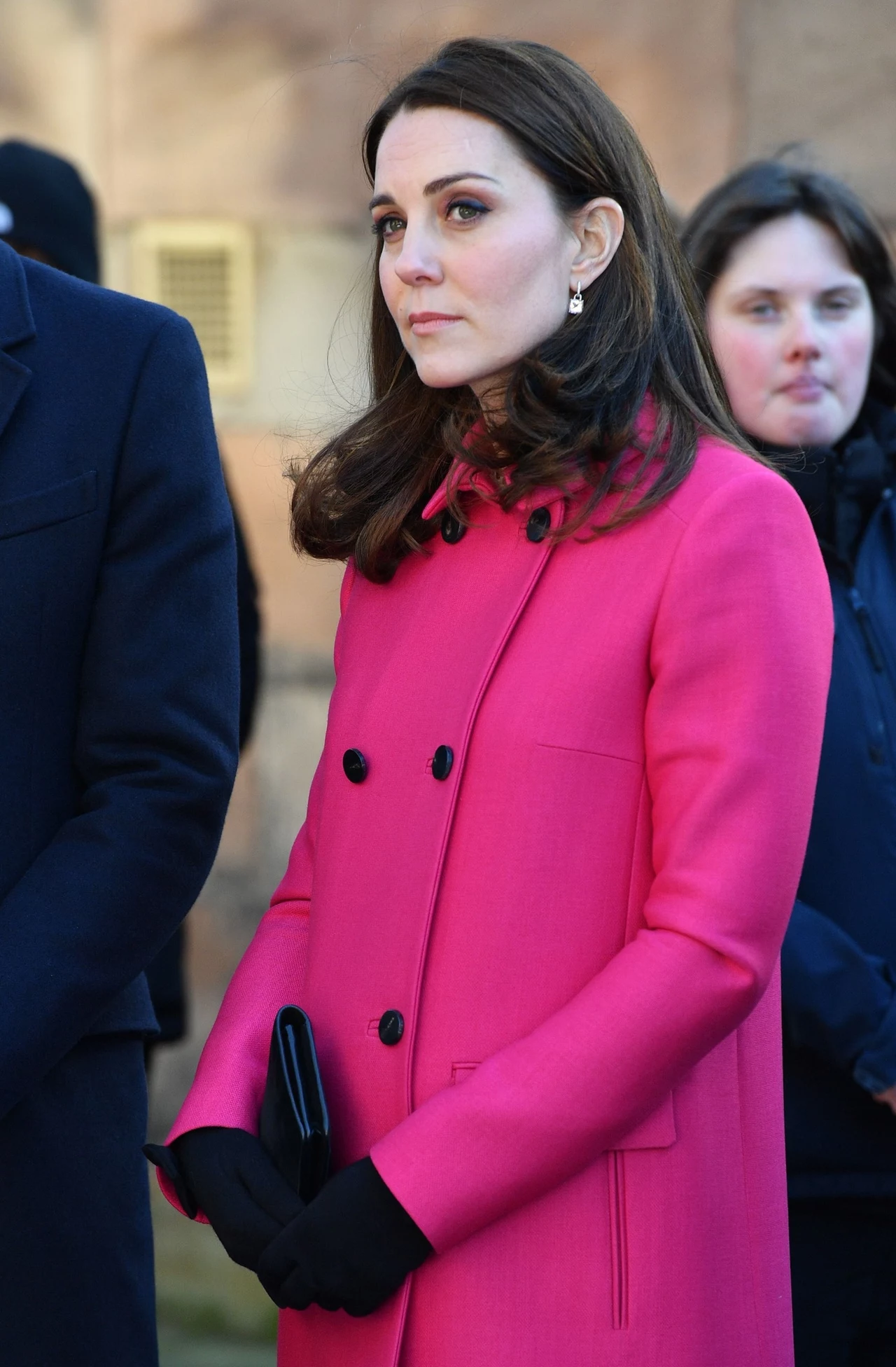 Księżna Kate w różowym płaszczu Księżna Kate w różowym płaszczu