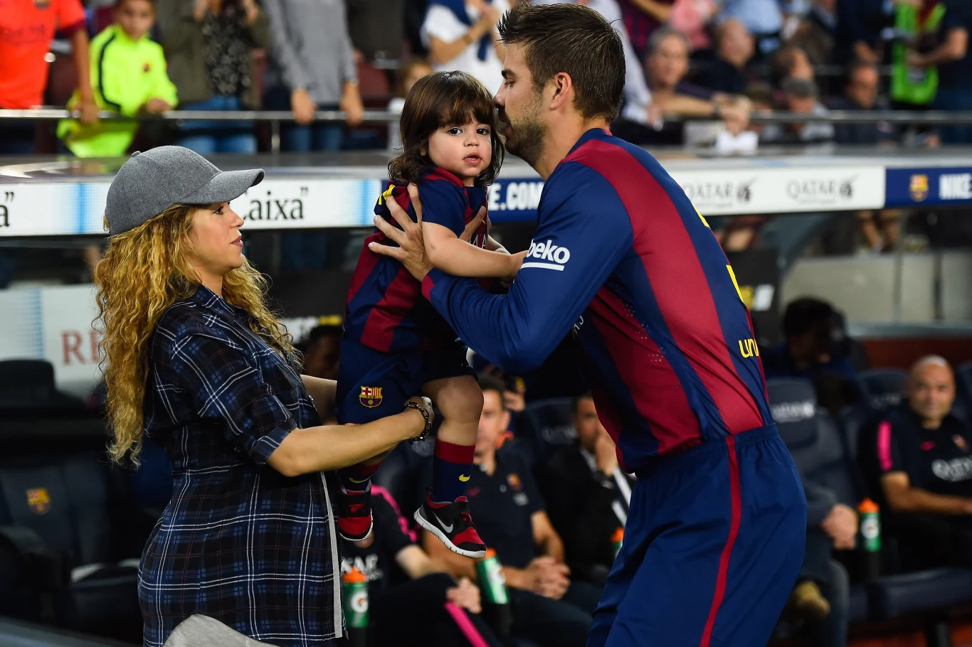 Shakira i Gerard Pique z synem Shakira i Gerard Pique z synem