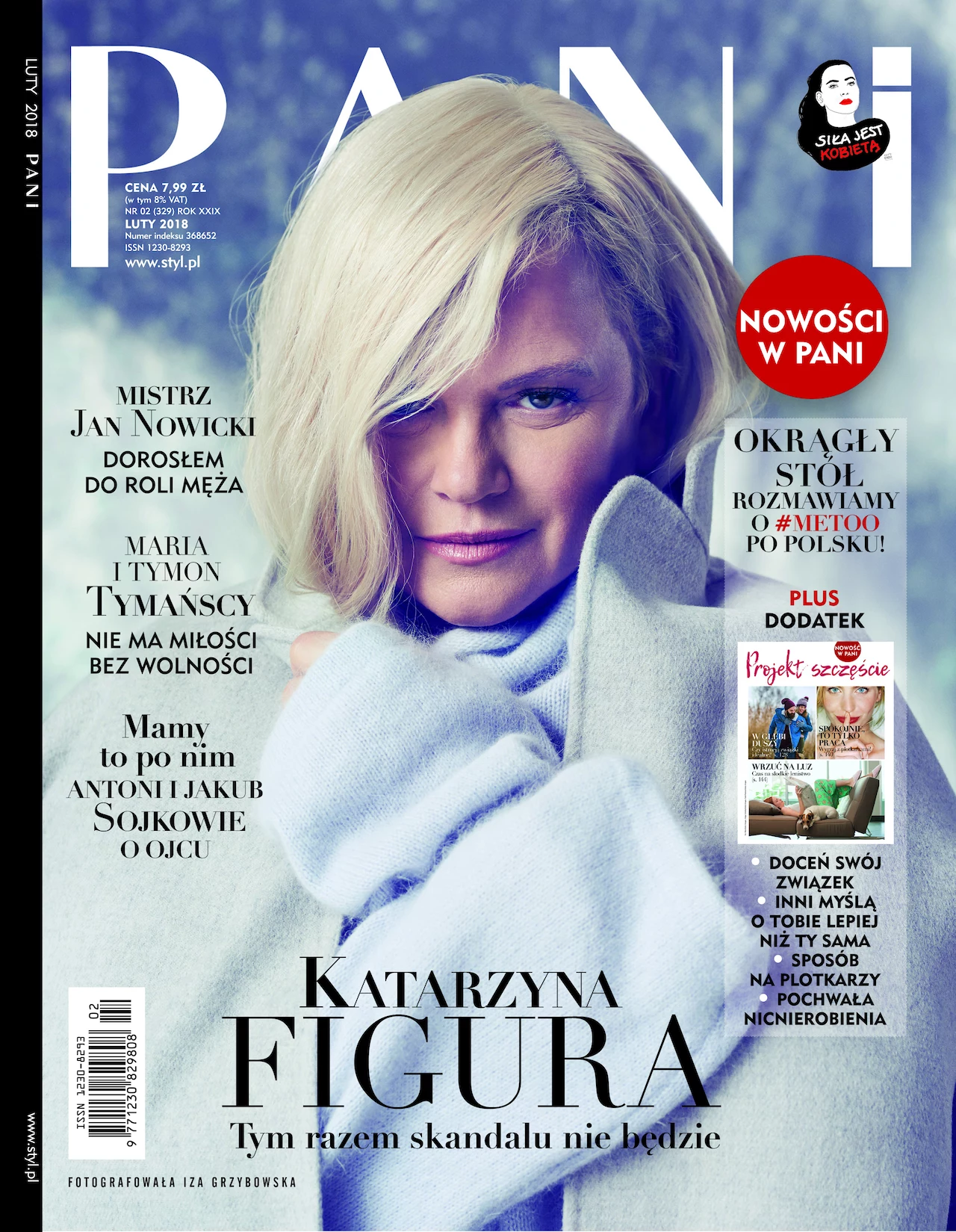 Katarzyna Figura na okładce magazynu PANI 