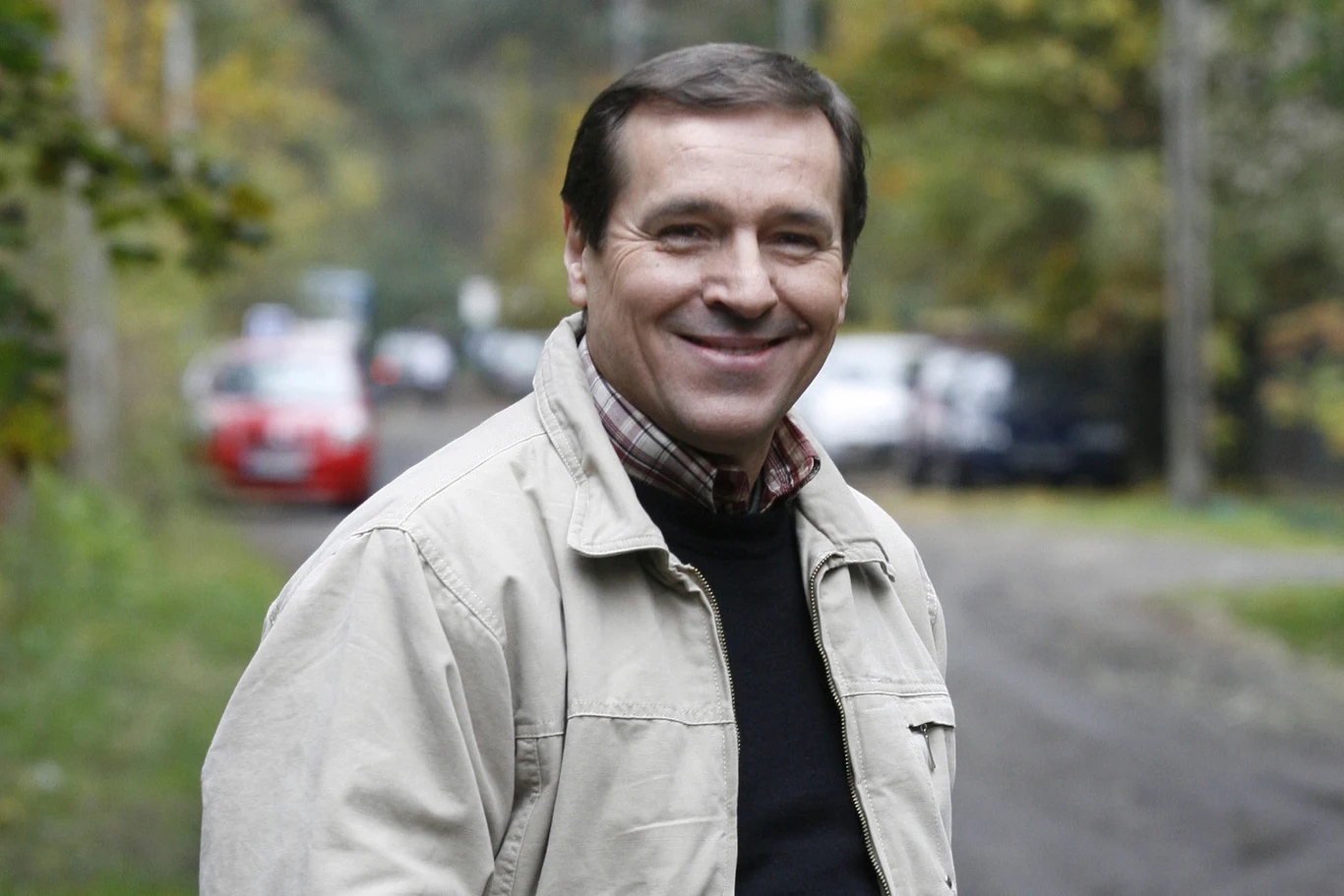 Jan Pęczek na planie "Barw szczęścia"