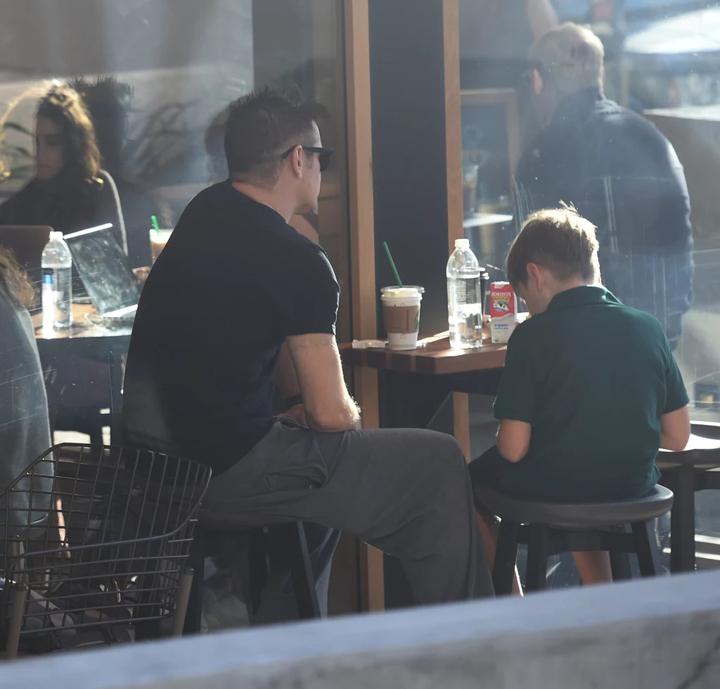 Collin Farrel z synkiem Henry Tadeuszem Collin Farrel z synkiem Henry Tadeuszem