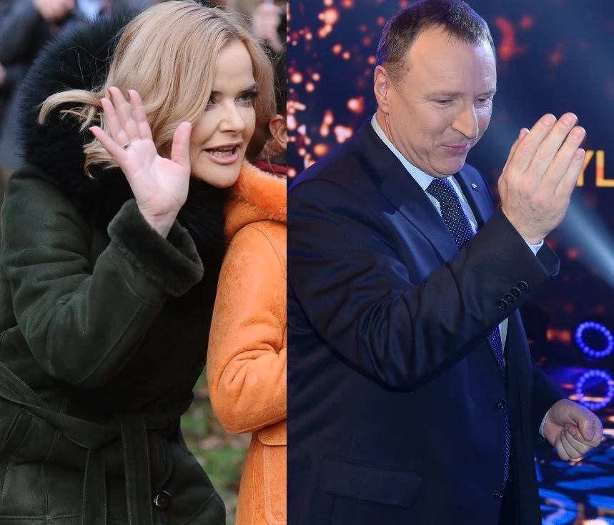 Monika Zamachowska i Jacek Kurski