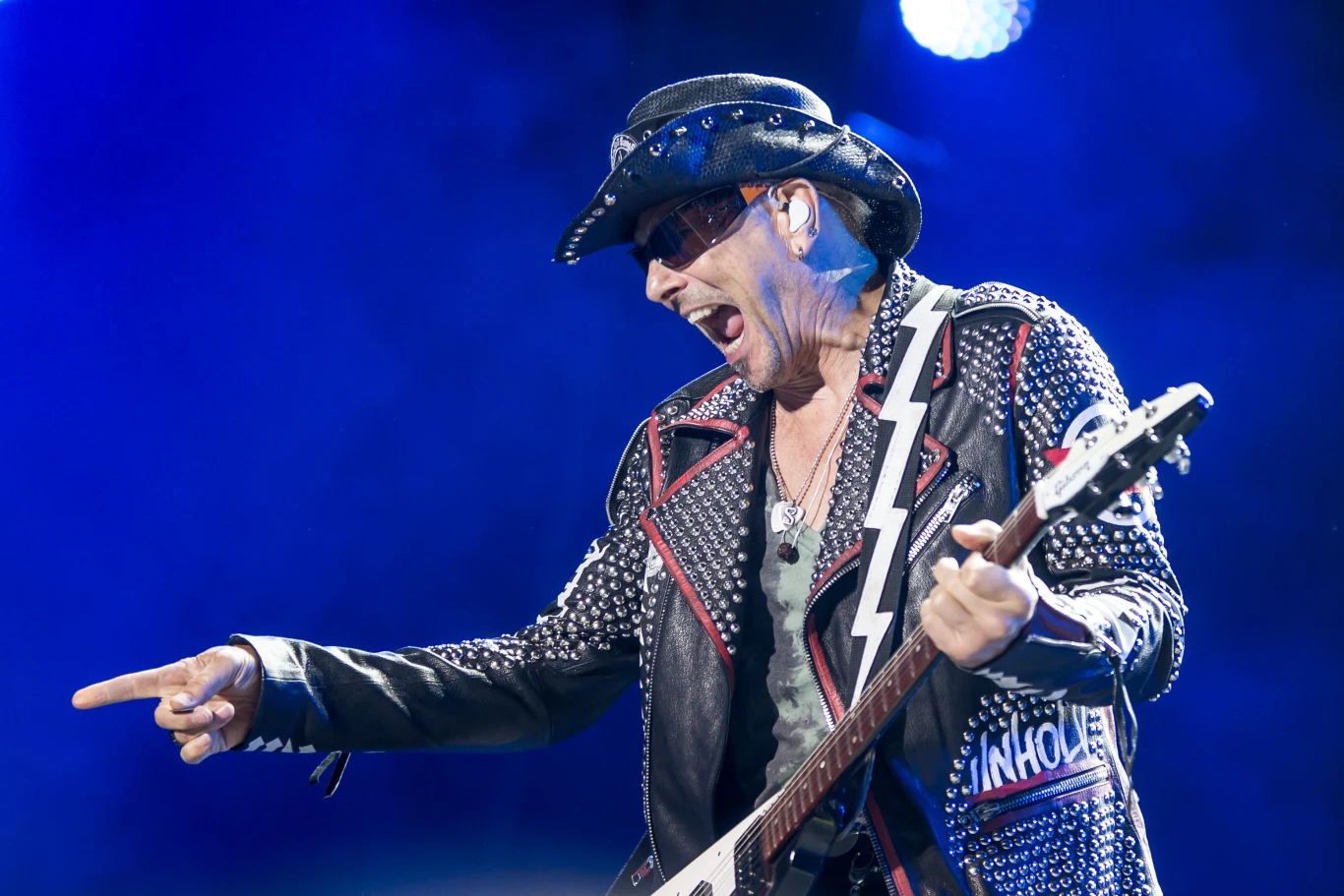 Rudolf Schenker (Scorpions) w akcji Rudolf Schenker (Scorpions) w akcji