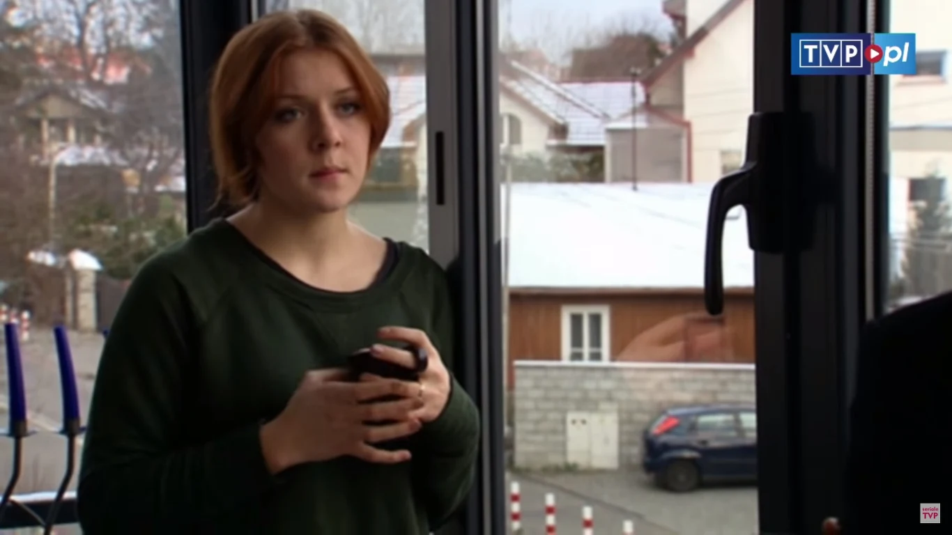 Iga Kreft w "M jak miłość" (Screen: vod.tvp.pl) Iga Kreft w "M jak miłość" (Screen: vod.tvp.pl)