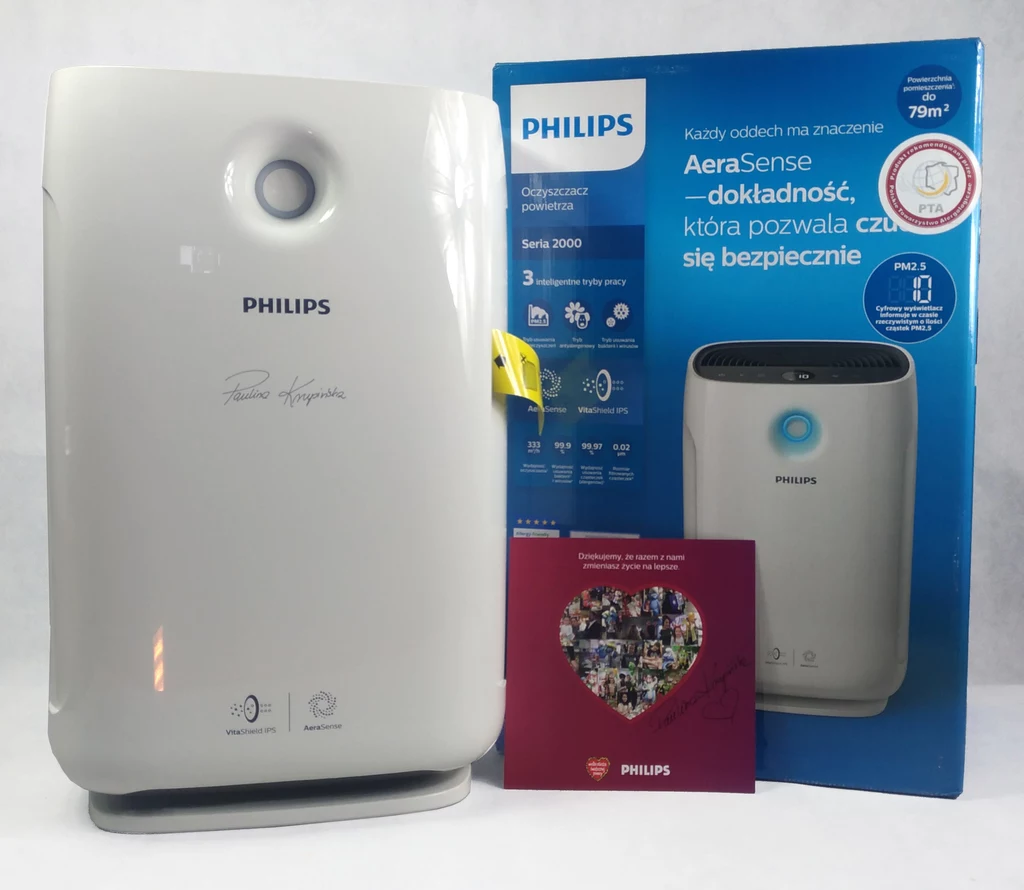 Oczyszczacz powietrza Philips AC2887 z podpisem Pauliny Krupińskiej