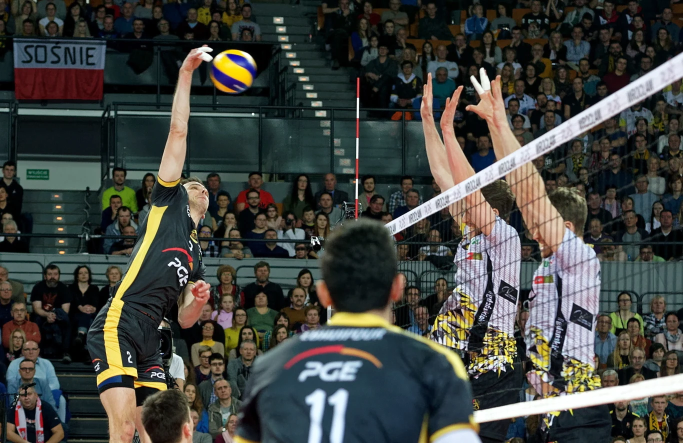 Mariusz Wlazły w meczu finałowym PP z Treflem Gdańsk Mariusz Wlazły w meczu finałowym PP z Treflem Gdańsk