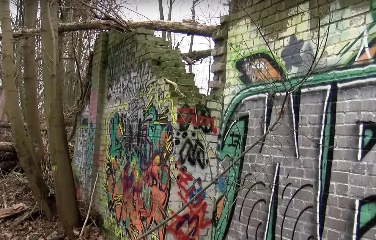 Fragment muru odnalezionego przez Bormanna. Fot. Ruptly Fragment muru odnalezionego przez Bormanna. Fot. Ruptly