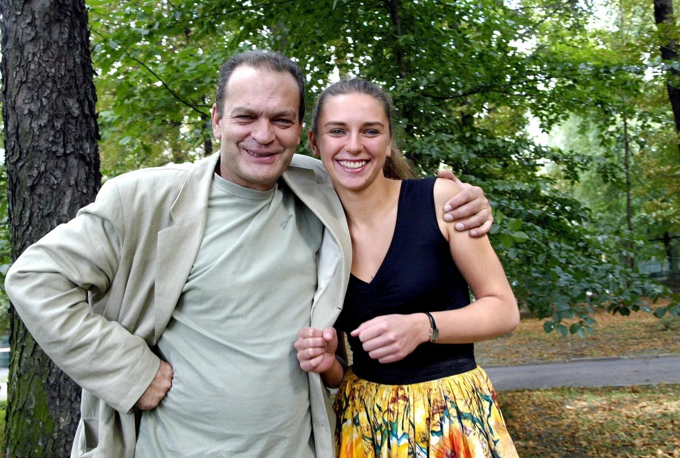 Z ukochaną córką Julią we wrześniu 2004 roku